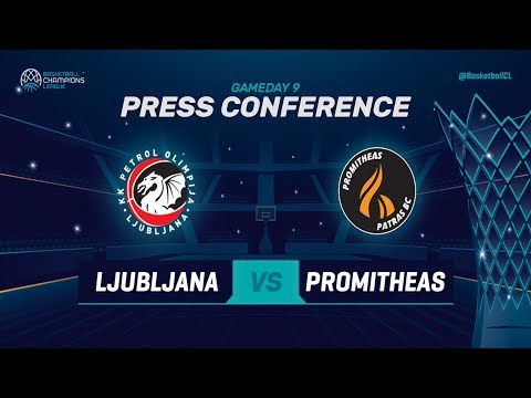Petrol Olimpija v Promitheas Patras - Press Conference - Basketball Champions League 2018-19
