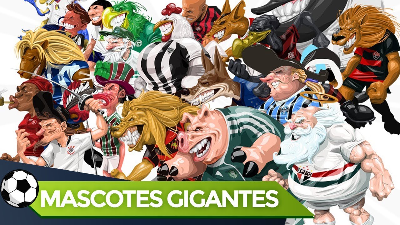 Mascotes de Times Brasileiros GIGANTES | Loja do Mascote