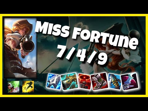 Miss Fortune vs Jhin KOREAN Challenger BOT (7/4/9) - v10.25