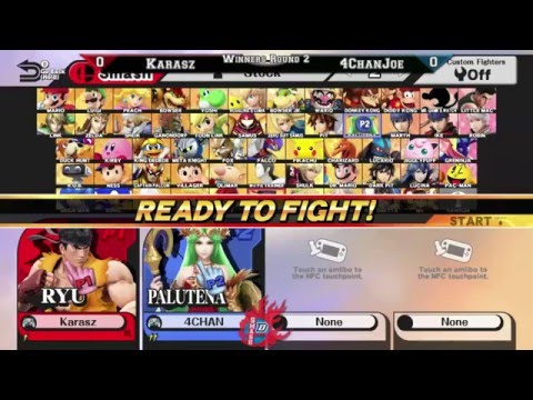DePaul Smashfest #1 (Smash Wii U) Winners Bracket - Karasz (Ryu) vs. 4ChanJoe (Palutena)