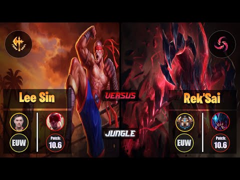 Selfmade LEE SIN (Jungle) [Conqueror] VS REK'SAI - Challenger EUW Patch 10.6