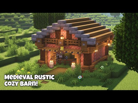 EPIC Medieval Barn! Ultimate Minecraft Building Tips!