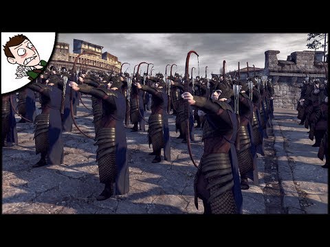 Elven Last Stand - 10000 Man Survival Battle - Rise of Mordor Total War Mod Gameplay