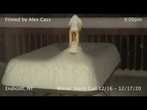 Winter storm Gail 12/16/20 Endicott, NY