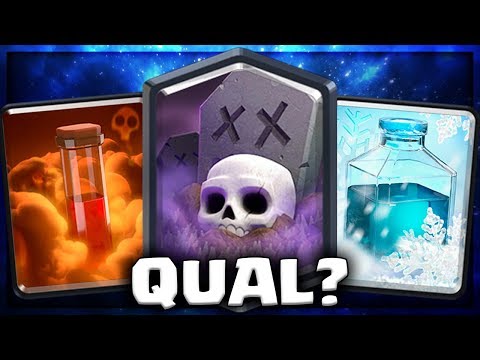 DECK DE CEMITERIO COM VENENO E GELO NO CLASH ROYALE?!