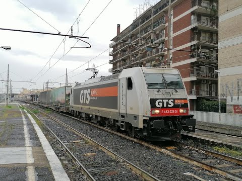 E.652 045+E.652 083 MRS Livorno C.-Bari L., E.483 026 TCS Pomezia-Busto A.