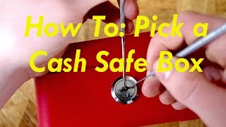 Lock Pick A Cash Safe Box FAST