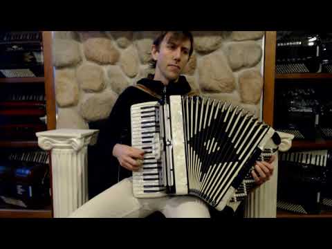 3225 - Black and White Concord Piano Accordion LM 41 120 $799