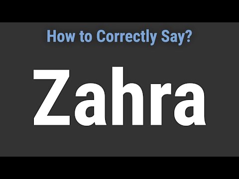 How to Pronounce Name Zahra (Correctly!)