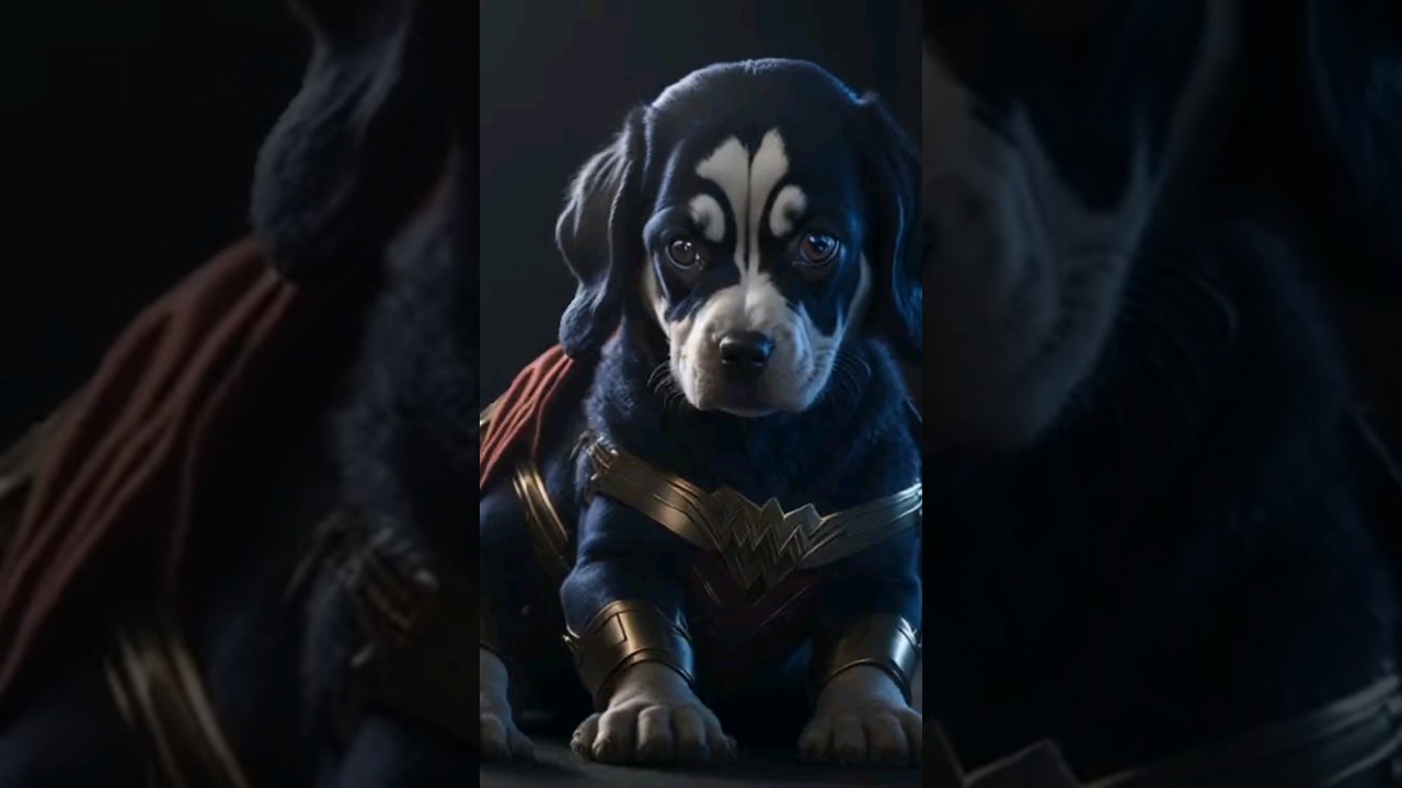 DC Superheroes Go Fetchingly Adorable with AI Art! #superheroes #dc #ai #art