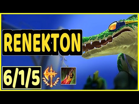 SOLORENEKTONONLY (RENEKTON) - 6/1/5 KDA GAMEPLAY - NA Ranked DIAMOND