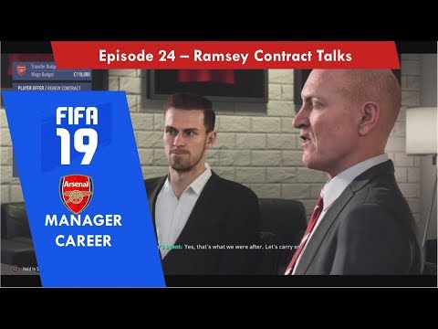 Arsenal FC (Career Mode) - Episode 24 - Re-Contract Ramsey (FIFA 19)