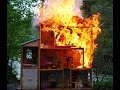 Roaring Fire Attacks Barbies In A Burning Dollhouse
