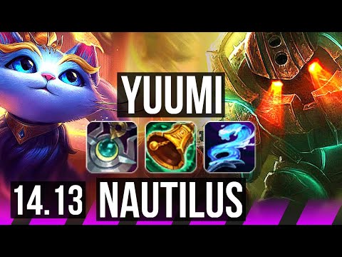 YUUMI & Ezreal vs NAUTILUS & Tristana (SUP) | 2/0/24, Rank 1 Yuumi | EUNE Challenger | 14.13