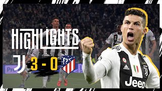 HIGHLIGHTS  Juventus 3-0 Atletico Madrid  Ronaldo 