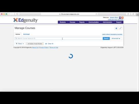 Part of a video titled Edgenuity How to Assign a Course - YouTube