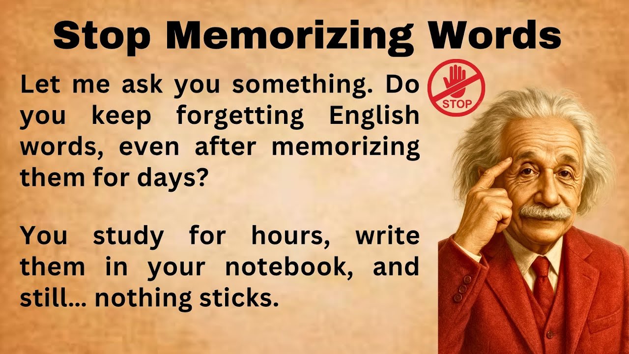 Why You Should Stop Memorizing Vocabulary || Improve Your English Speaking