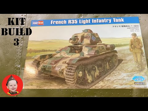 Model Kit Build 3: Renault R35 French Light Infantry Tank (Hobby Boss)