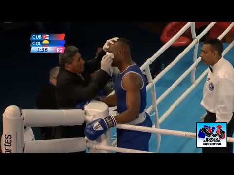 19) +91kg Jose Angel LARDUET (CUB) 3-2 a Cristian Camilo SALCEDO (COL) - Cuartos de Final