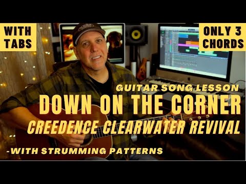 Creedence Clearwater Revival Down On The Corner Guitar Song Lesson CCR
