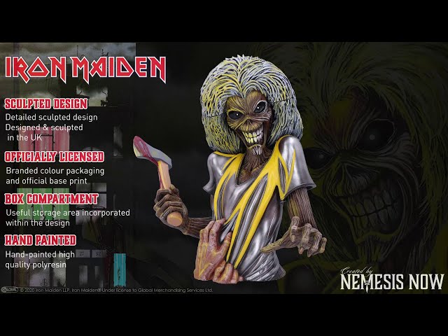 Vídeo relacionado con Nemesis Now Cartera Oficial de Iron Maiden Killers, Color Negro