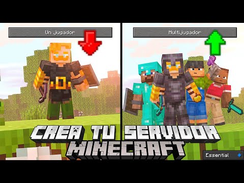 👉 This MOD turns YOUR WORLD into A MINECRAFT SERVER with FRIENDS |  ESSENTIAL MOD 💎TUTORIAL