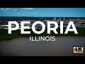 Peoria, Illinois Drone Footage 4K - Aerial Tour of Peoria