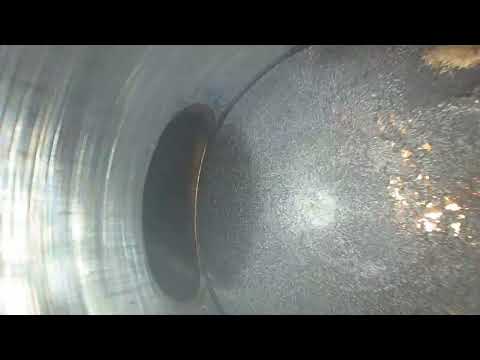 Husqvarna 137 bore scope check in, slight carbon, cylinder and piston are good.