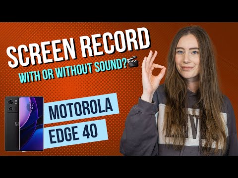 Motorola edge 40 – How to screen record with sound • 📱 • 🎥 • 🎤 • | Tutorial