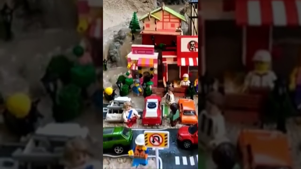 Destroyed by Flooding Diorama Simulation #shorts