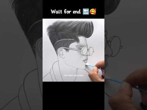 handsome boy sketch 😎 smart boy drawing Handsome men sketch || #viral #shorts #drawing #sketch