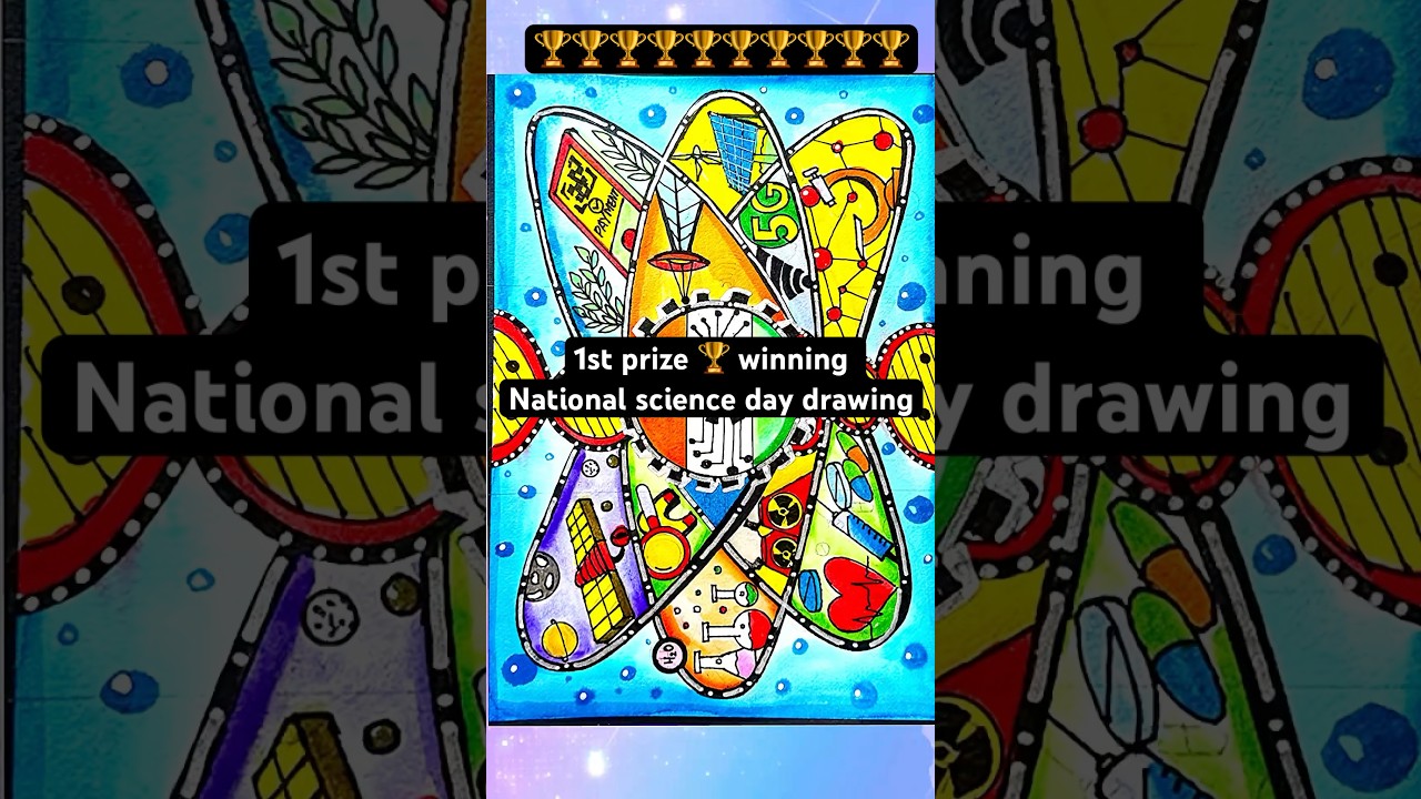 National Science Day Drawing/Science Day Poster/National technology day drawing#scienceproject