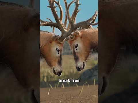 When Antlers Get Stuck Together 😱