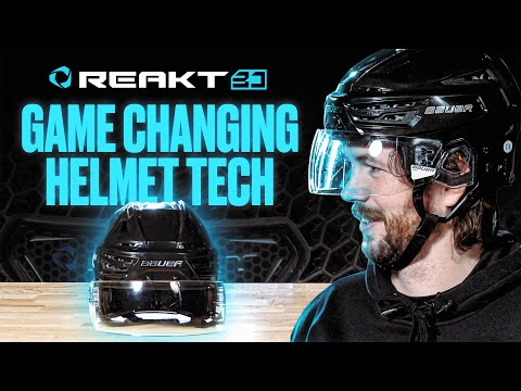 Erster Blick auf den Helm, auf den NHL-Spieler umsteigen