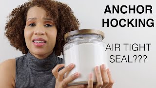 Anchor Hocking Montana Jar with Acacia Lid | 96 oz | Air Tight Seal