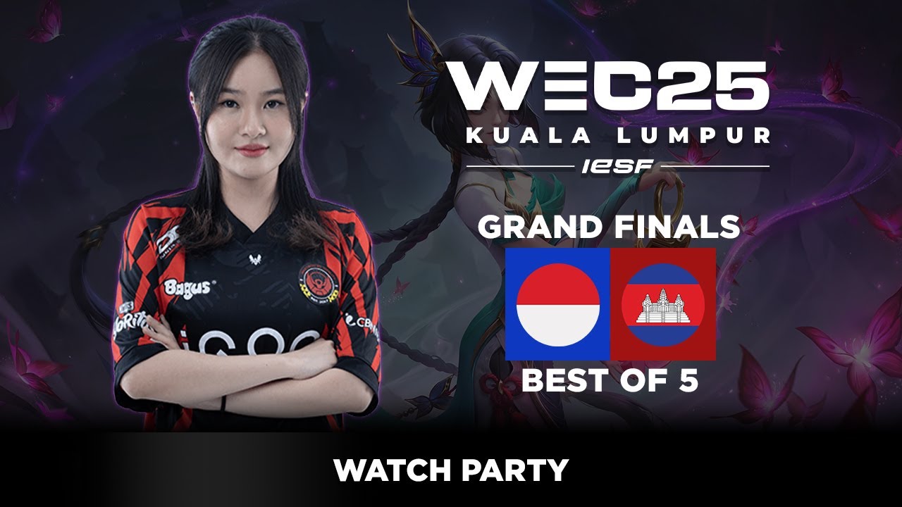 IESF WEC 2025 KUALA LUMPUR - MLBB WOMEN GRAND FINALS : INDONESIA vs CAMBODIA