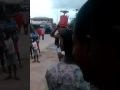 Photos:- Man Who Stole Gas Cylinder In Rivers Stripped, Paraded With It On His Head