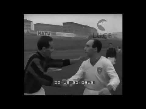 1955 - Sport - Il primo gol in serie A di Cesare Maldini. Triestina-Milan 4-3