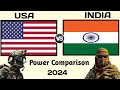 USA vs India Military Power 2024 | India vs USA military power 2024 | world military power