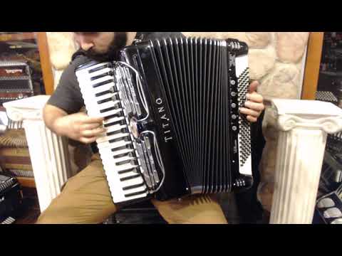 4809 - Black Titano Virtuoso Piano Accordion LMMH 41 120 $2999
