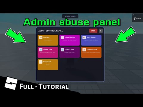 как создать панель администратора для жалоб | Руководство по Roblox Studio