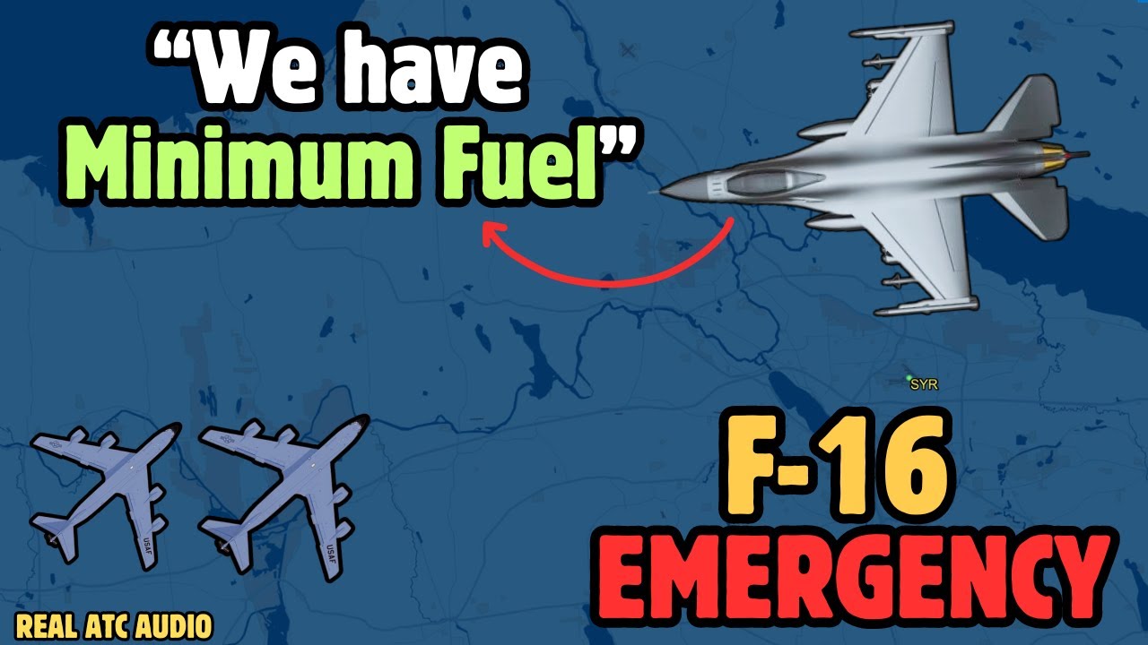 F-16 declares minimum Fuel | Smart ATC coordinates for Aerial Refuelling