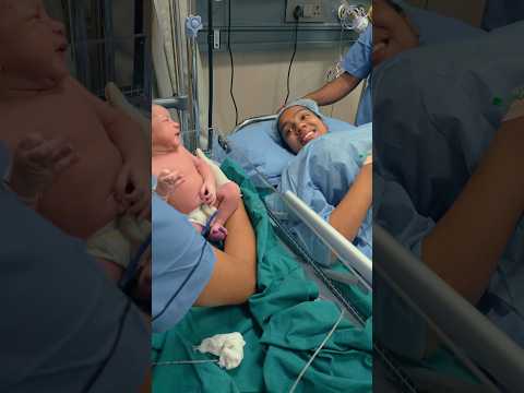 முதல் முதல்ல லயா குழந்தையை பார்த்த போ தொடக்கூட பயப்பட்டா🥹 #lashcouplelife #pregnancy #delivery #yt