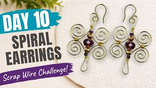 Spiral Earrings - Day 10 Scrap Wire Earring-Making Challenge