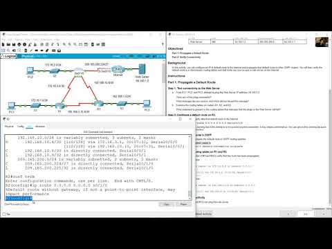 2.5.3 Packet Tracer - Propagate a Default Route in OSPFv2