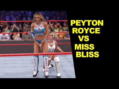 WWE 2K22 Miss Bliss vs Peyton Royce - Extreme Rules