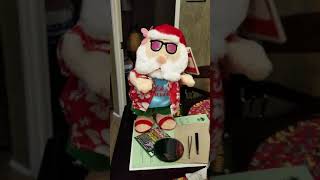 Santa singing Hawaiian song