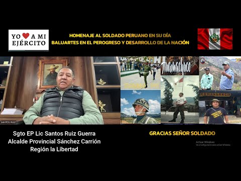 El legado de un Sgto Lic EP, hoy Alcalde Provincial  de Sánchez Carrión Región la Libertad