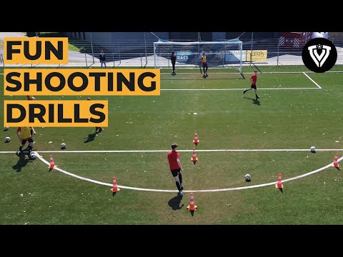 Fun Shooting Drill | 3 Variations | Soccer drills - Football exercises