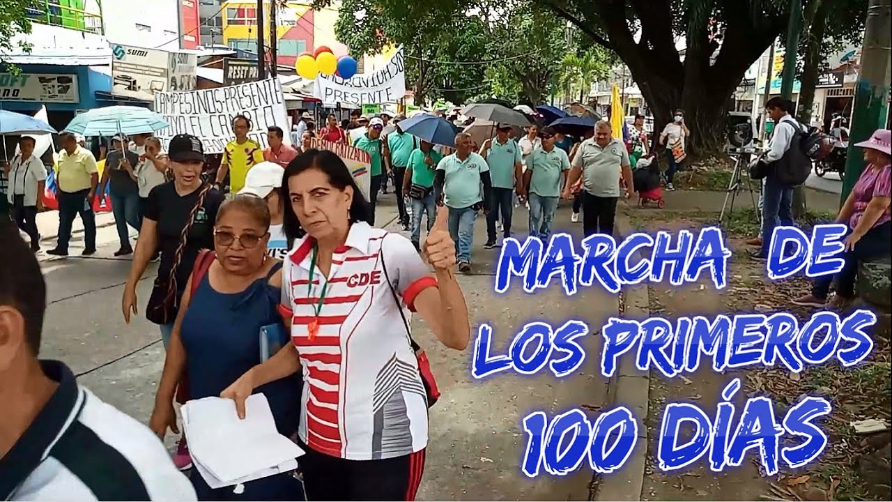 Manifestación de apoyo por los primeros 100 días del Gobierno Petro
